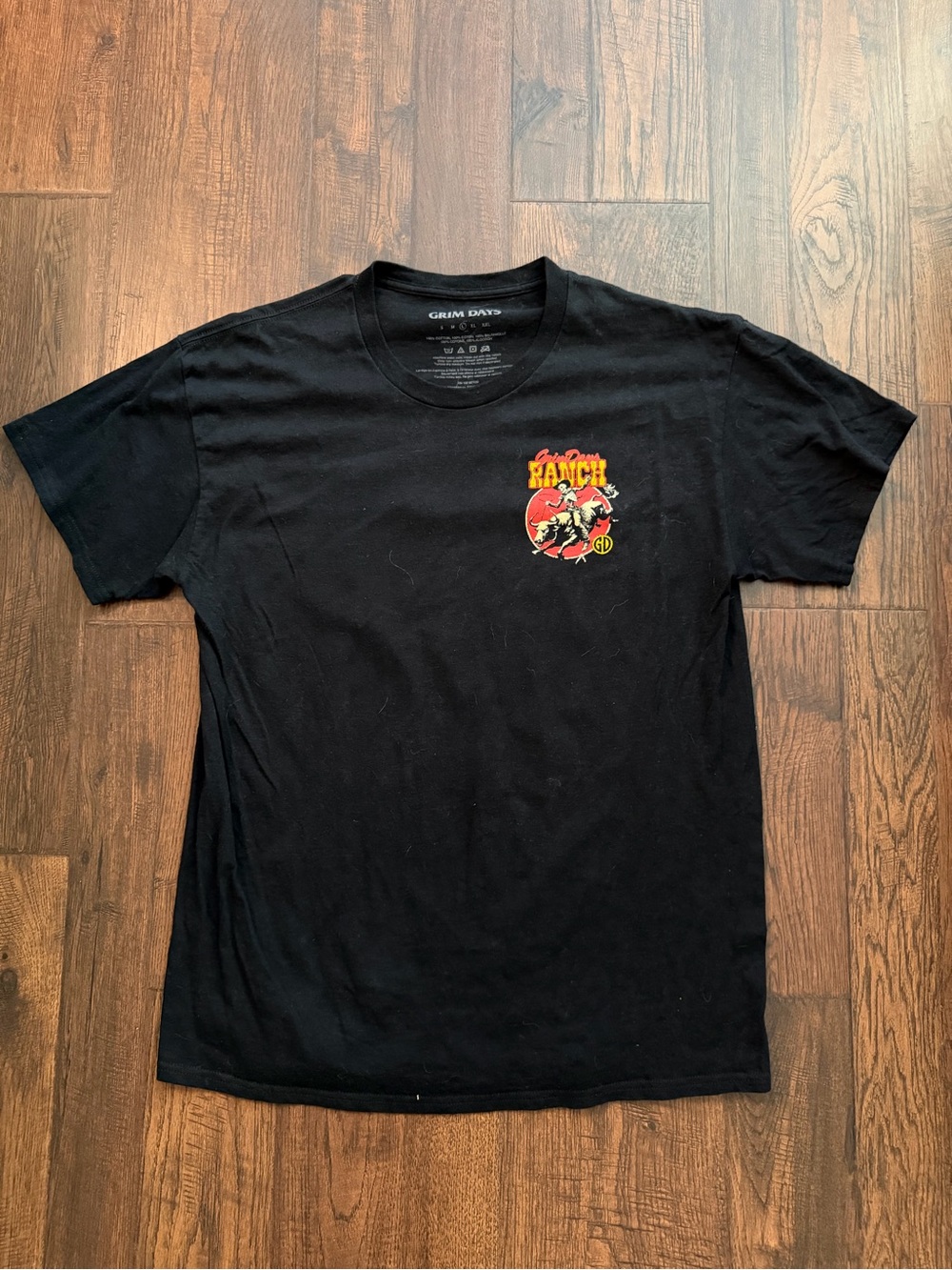 Black Graphic Crewneck Tee - Ranch Logo